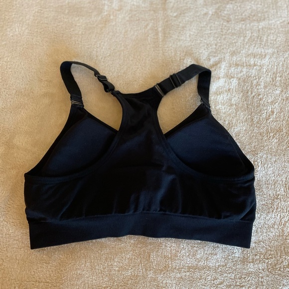 Puma Athletic Black Padded Logo Bra - Size S - Picture 2 of 6